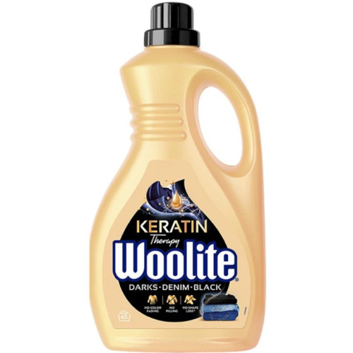 Засіб для прання рідкий Woolite для чорних та джинсових тканин з Кератином 2.7 л